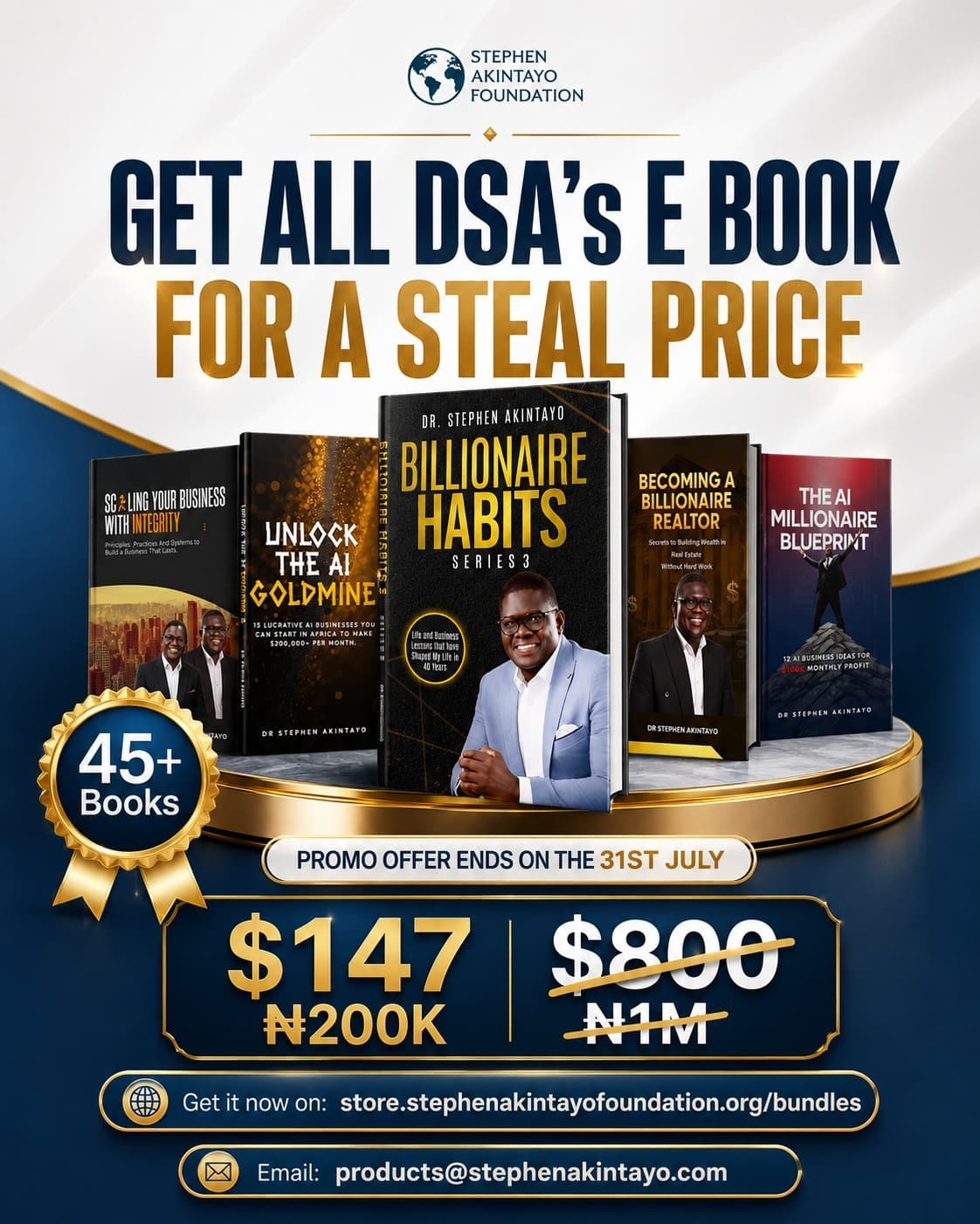 ALL DR STEPHEN AKINTAYO BOOKS cover