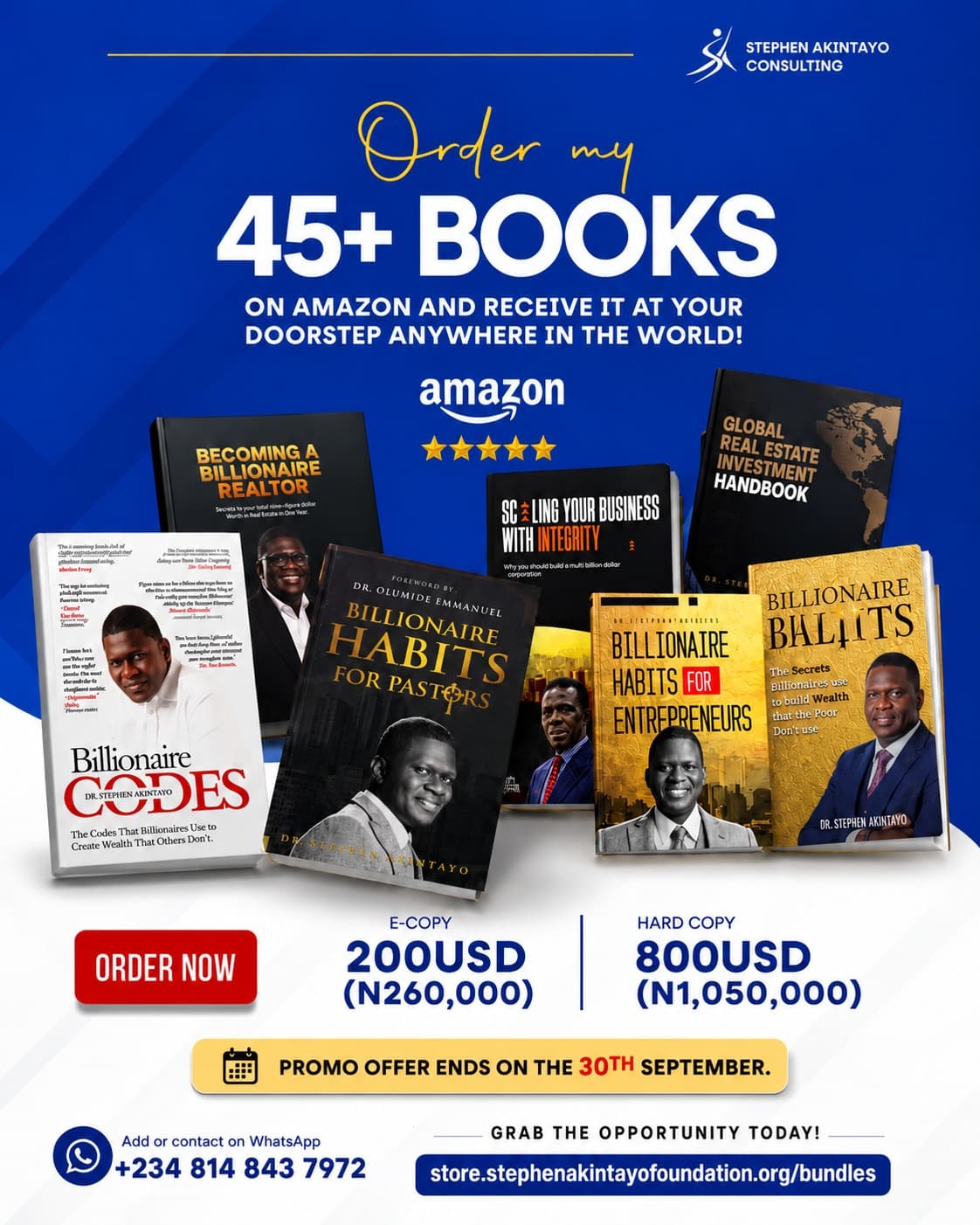 ALL DR STEPHEN AKINTAYO BOOKS cover